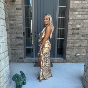 Lovers and friends cheetah dress